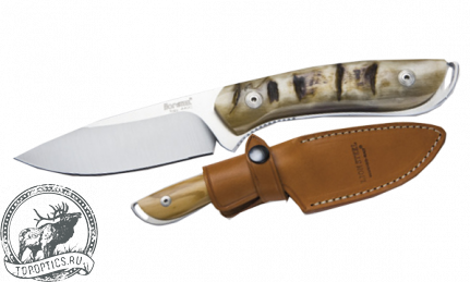 Нож LionSteel Hunting (лезвие 90 мм фиксированное, рукоять оливковое дерево) #571 UL