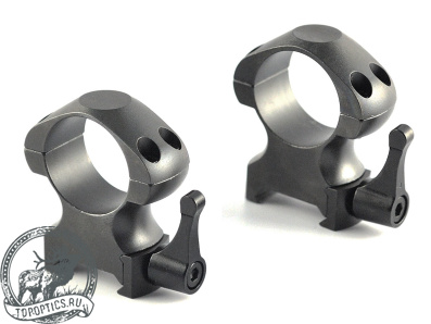 Быстросъемные кольца Nikko Stirling Diamond QR на Weaver 25,4 мм (высокие) стальные #NSMQR1WH