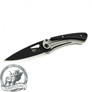 Нож Sanrenmu серии EDC, лезвие 65 мм чёрное, рукоять металл с вставками G10 #GB4-719