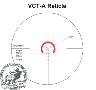 Прицел Vector Optics Aston 1-6x24 SFP (сетка VTC-A) с подсветкой #SCOC-24