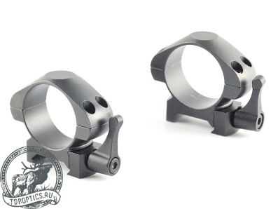 Быстросъемные кольца Nikko Stirling Diamond QR на Weaver 30 мм (низкие) стальные #NSMQR30WL