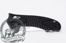 Нож Sanrenmu Ganzo серии Tactical, лезвие 86 мм, рукоять чёрная G10, крепление на ремень #G710