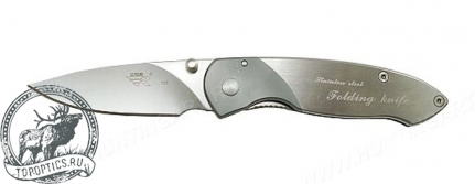Нож Sanrenmu серии EDC, лезвие 68 мм, рукоять металл, крепление на ремень #723 (7023LUC-SA)