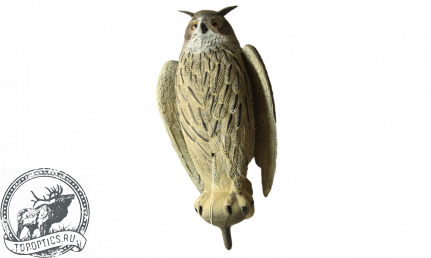 Чучело BirdLand филин большой с крыльями (серый) #78505