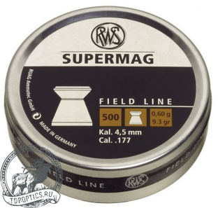 Пульки RWS Supermag 4,5 мм 0,6 г, 9,3 гр #RWSSMg