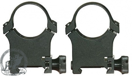 Раздельные быстросъемные кольца Apel на Weaver - 30 мм (BH 18 мм) #138-85800
