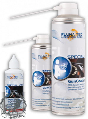 Керамическое покрытие-смазка для всех видов огнестрельного оружия и ножей, жидкость FLUNA 100 мл #GCFL100120