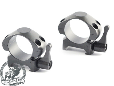 Быстросъемные кольца Nikko Stirling Diamond QR на Weaver 25,4 мм (низкие) стальные #NSMQR1WL
