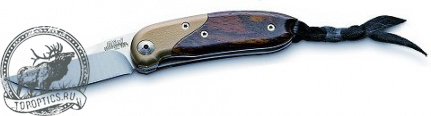 Нож LionSteel Mini (лезвие 60 мм, рукоять оливковое дерево) #8200 CB