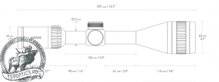Оптический прицел Hawke Panorama 5-15x50 AO (10x 1/2 MilDot с подсветкой)