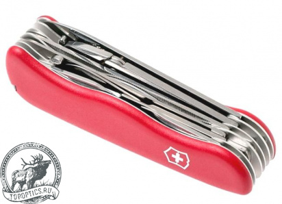 Нож Victorinox WorkChamp 111 мм (21 функция с фиксатором лезвия) красный #0.8564