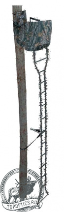 Лабаз с лестницей, приставной к дереву, высота 5,4 м #9609