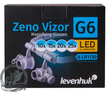 Лупа-очки Levenhuk Zeno Vizor G6 #72612