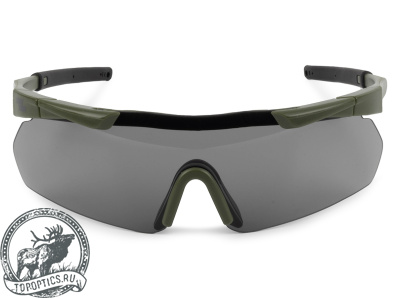 Очки стрелковые защитные ShotTime Lynx (зелёные, комплект с 3 линзами) #GST-012-AG-K