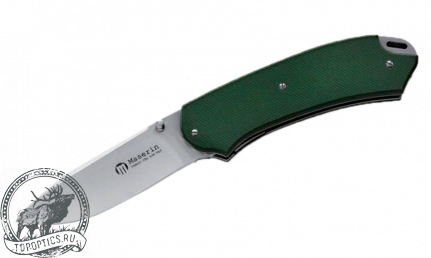 Нож Maserin BIRDLAND (лезвие 80 мм, нержавеющая сталь, рукоять G10 зелёная) #396/G10V