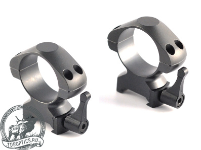 Быстросъемные кольца Nikko Stirling Diamond QR на Weaver 30 мм (высокие) стальные #NSMQR30WH