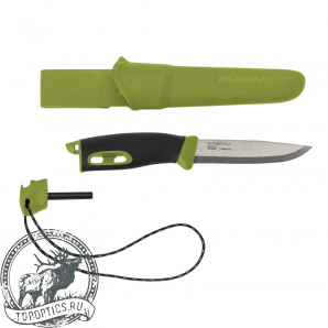 Нож Morakniv Companion Spark с огнивом зелёный