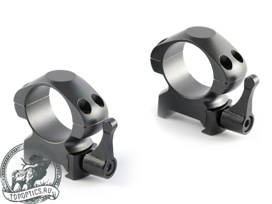 Быстросъемные кольца Nikko Stirling Diamond QR на Weaver 25,4 мм (средние) стальные #NSMQR1WM