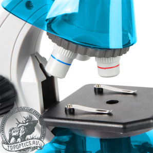 Микроскоп Микромед Атом 40x-640x (лазурь) #27388