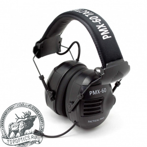 Наушники активные Pyramex PMX-60 Tactical PRO Bluetooth (black)