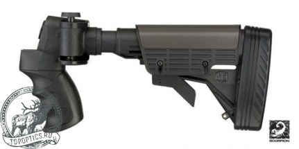 Приклад на помповые ружья Remington, Winchester, Mossberg, Maverick складной телескопический с пистолетной рукоятью #A.1.10.1135