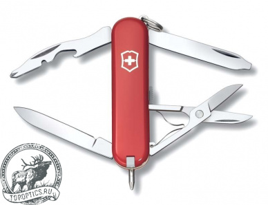 Нож-брелок Victorinox Rambler 58 мм (10 функций) красный #0.6363