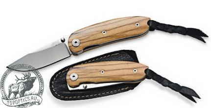 Нож LionSteel Mini (лезвие 60 мм, рукоять дерево кокоболо) #8210 UL