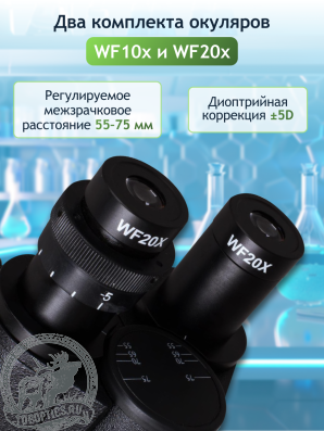 Микроскоп Levenhuk 890B, бинокулярный #84767