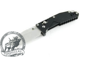Нож Sanrenmu серии EDC, лезвие 68 мм, рукоять черн нейлон, армирован стекловолокном, крепление на ремень #GB-763