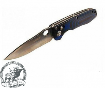 Нож Sanrenmu серии Tactical лезвие 81,5 мм рукоять микарта синяя #MC-962