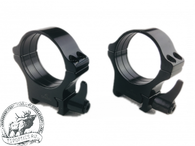 Быстросъемные кольца Rusan на Weaver 34мм, (рычаг) BH=12мм #050-34-12-R