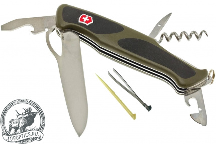 Нож Victorinox RangerGrip 61 (130 мм/11 функций/с фиксатором лезвия) #0.9553.MC4