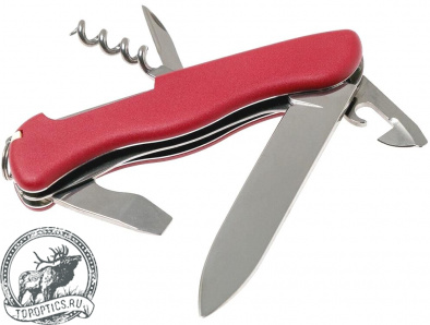 Нож перочинный Victorinox Picknicker 111 мм (11 функций с фиксатором лезвия) красный #0.8353