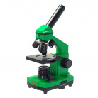 Микроскоп Микромед школьный Эврика 40х-400х в кейсе (лайм) #25447