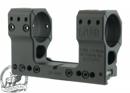 Тактический кронштейн SPUHR D34мм для установки на Picatinny H48мм без наклона #SP-4004