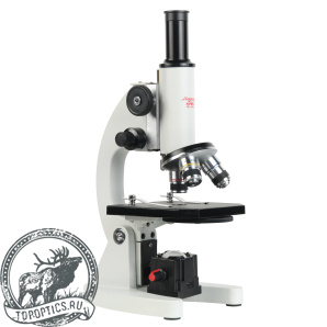 Микроскоп школьный Эврика 40х-640х (зеркало, LED) #28135
