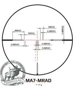 Оптический прицел Arkon Model A 3-18x50 #MA318001