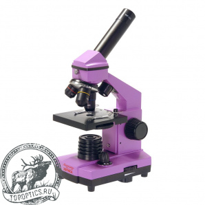 Микроскоп Микромед школьный Эврика 40х-400х в кейсе (аметист) #25448