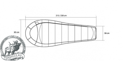 Спальный мешок Trimm Trekking Balance красный 195 R #49667