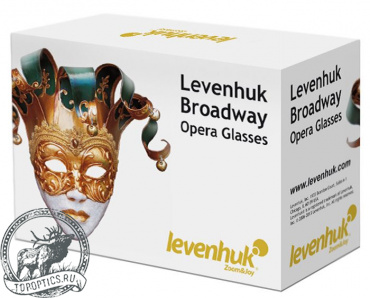 Бинокль Levenhuk Broadway 3x25N лорнет с подсветкой, золотой #28821
