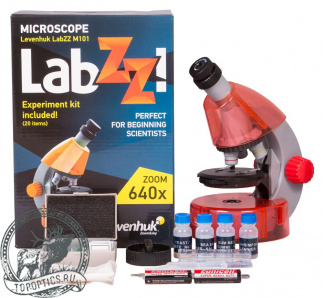 Микроскоп Levenhuk LabZZ M101 Orange\Апельсин #69730