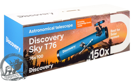 Телескоп Levenhuk Discovery Sky T76 с книгой #77832