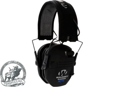 Наушники активные Walker`s Razor Electronic X-TRM Muffs, оголовье охлаждающее, гель, чёрные #GWP-XRSEM