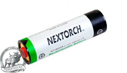 Аккумуляторная литиевая батарейка NexTORCH NT18650 в блистере для фонарей myTorch™ #NT18650A