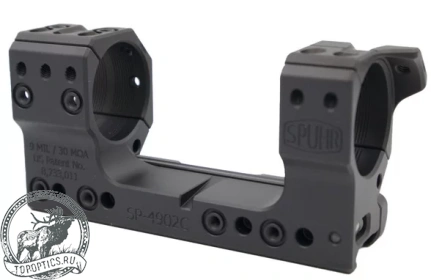 Небыстросъемный кронштейн SPUHR Scope Mount Gen3 34мм на Picatinny, h=38мм, 9MIL # SP-4902C