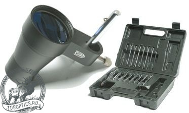 Холодная оптическая пристрелка Nikko Stirling (16 ствольных вставок - от 4.5 мм до 12 калибра) #NSALIGNER