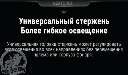 Фонарь тактический на шлем Nextorch rStar 80 люмен 