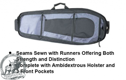 Чехол-рюкзак Leapers UTG на одно плечо, 86x35,5 см, цвет серый металлик/черный #PVC-PSP34BG