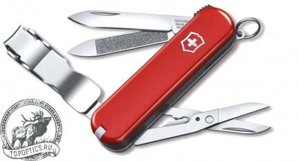 Нож-брелок Victorinox NailClip 65 мм (8 функций) красный #0.6463