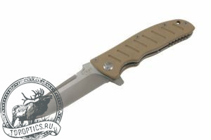 Нож Sanrenmu серии Athletic, лезвие 92 мм, рукоять бежевая G10, крепление на ремень #EL-01KH